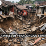 Tanah Ambles di Pekalongan Seret Rumah Warga