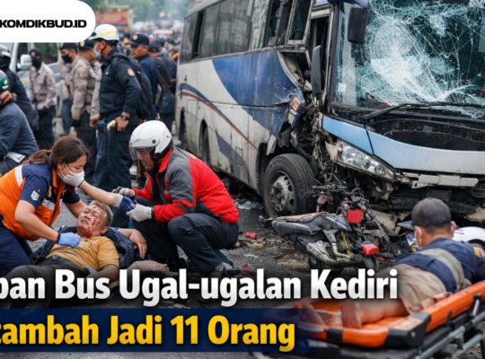 Korban Bus Ugal ugalan Kediri Bertambah Jadi 11 Orang