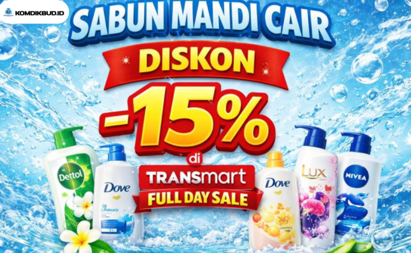 Sabun Mandi Cair Diskon 15% di Transmart Full Day Sale