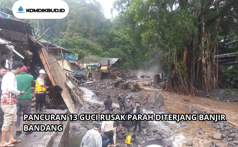 Pancuran 13 Guci Rusak Parah Diterjang Banjir Bandang