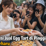 Zhao Lusi Jual Egg Tart di Pinggir Jalan Fans Terharu