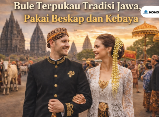 Bule Terpukau Tradisi Jawa, Pakai Beskap dan Kebaya