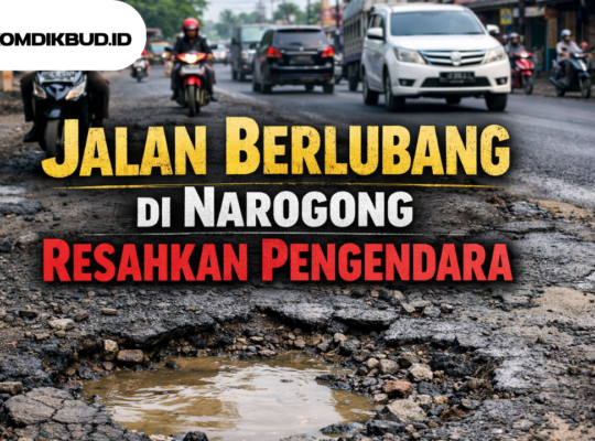 Jalan Berlubang di Narogong Resahkan Pengendara