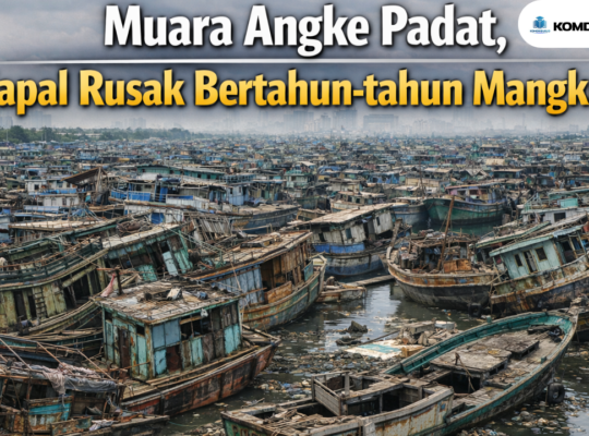 Muara Angke Padat, Kapal Rusak Bertahun-tahun Mangkrak