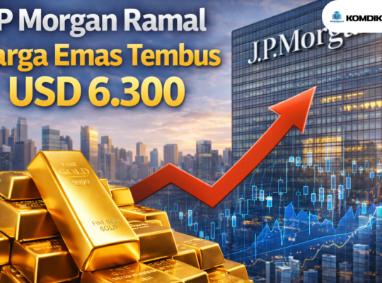JP Morgan Ramal Harga Emas Tembus USD 6.300